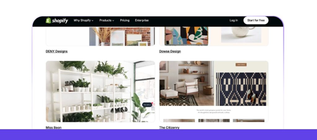Shopify features a merchant 