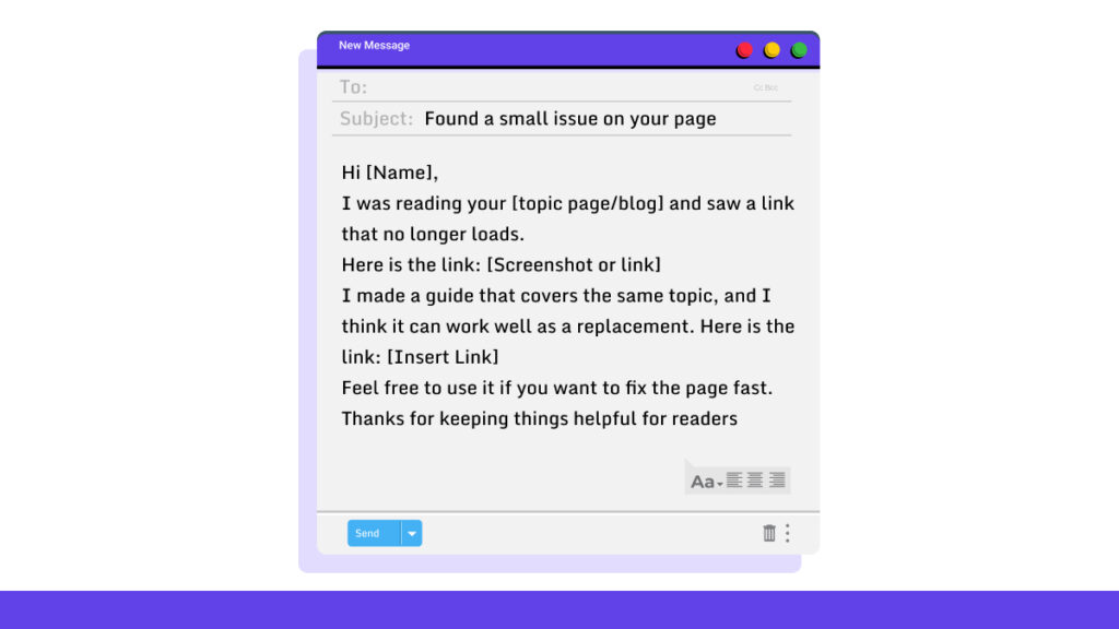 Broken Link Variation Template