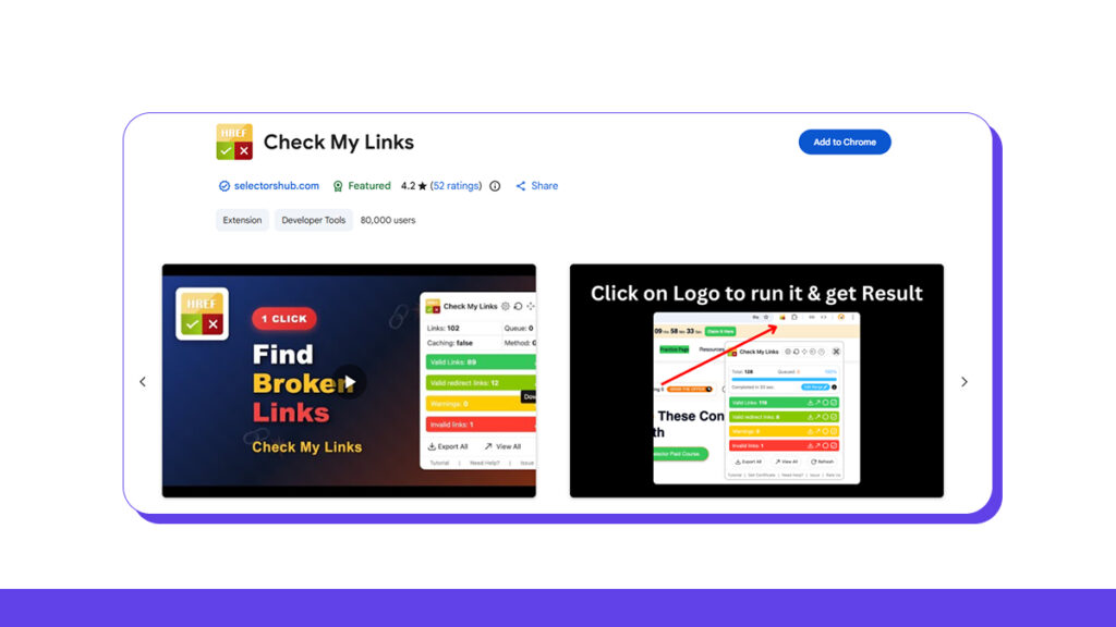 Check My Links (Chrome Extension)