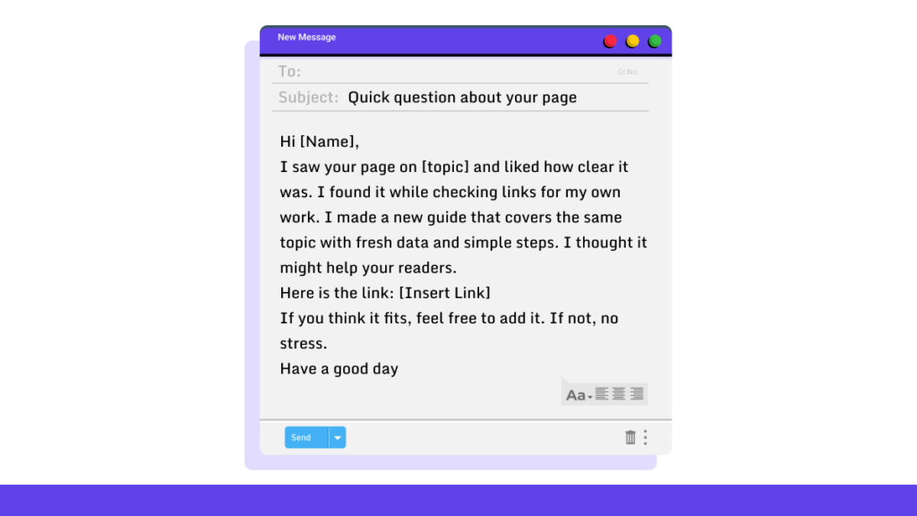 Outreach Email Template Primary