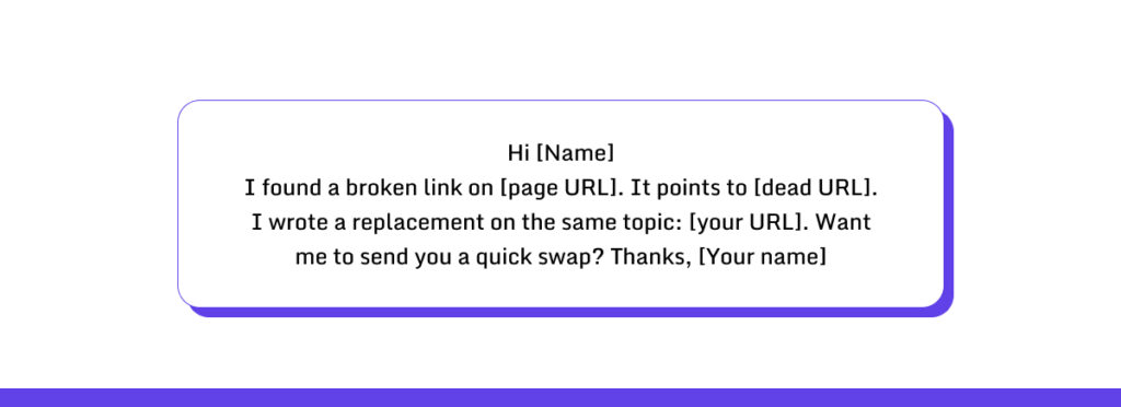 Broken Link Outreach Templates