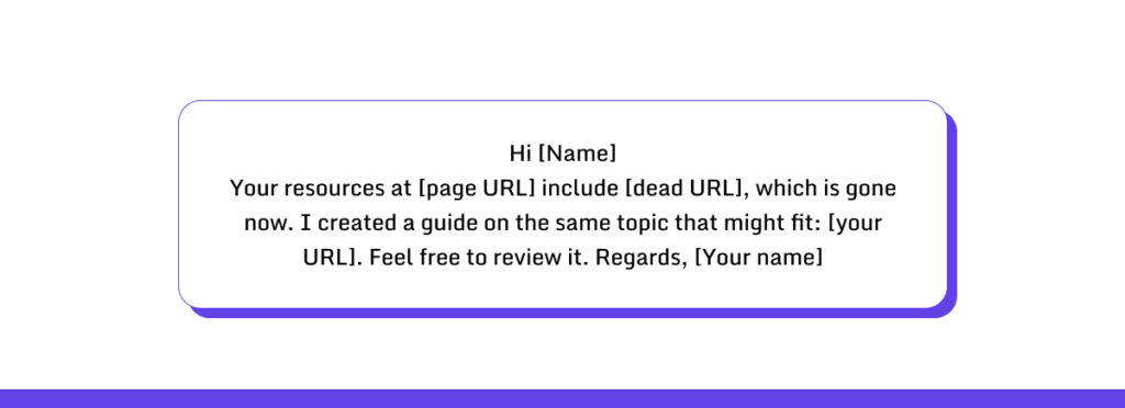 Broken Link Outreach Templates for resource pages

