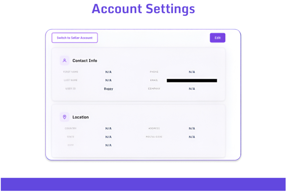 Linkscope Account settings