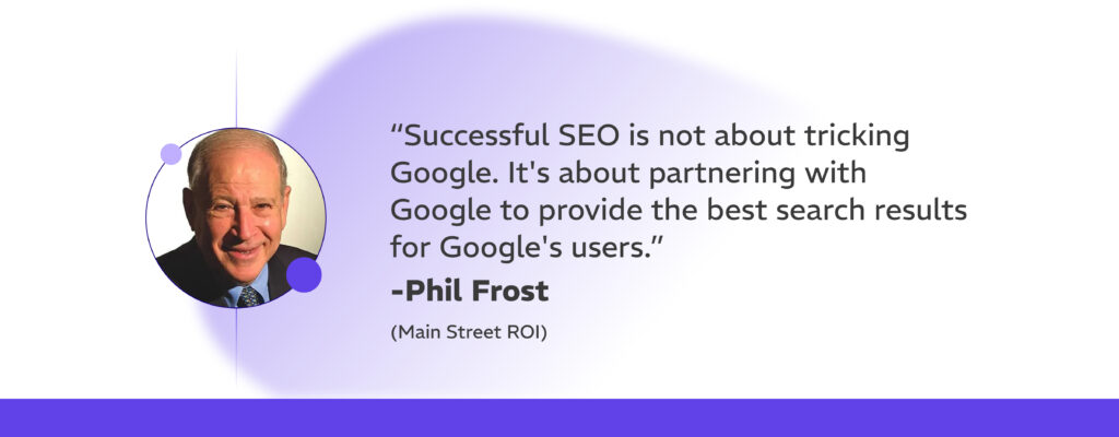 Phil Frost Quotes about Link Building