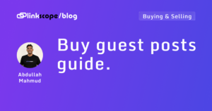 Buy guest posts guide