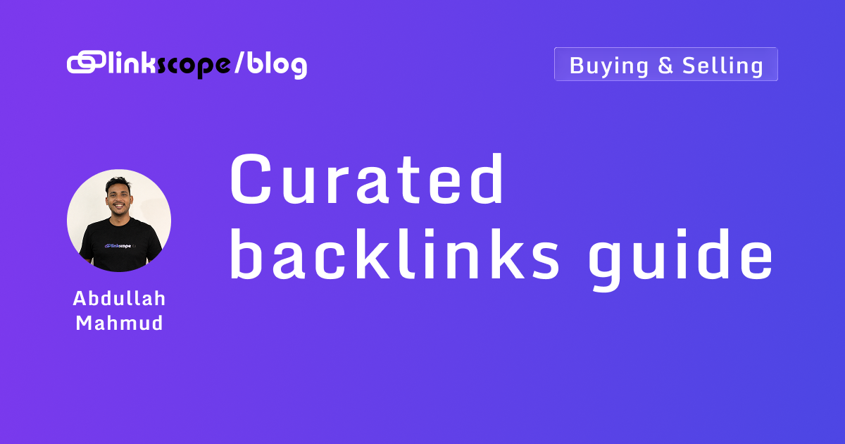 Curated backlinks guide