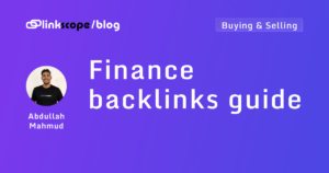Finance backlinks guide