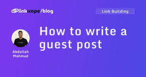 How to write a guest post