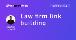Law firm link building