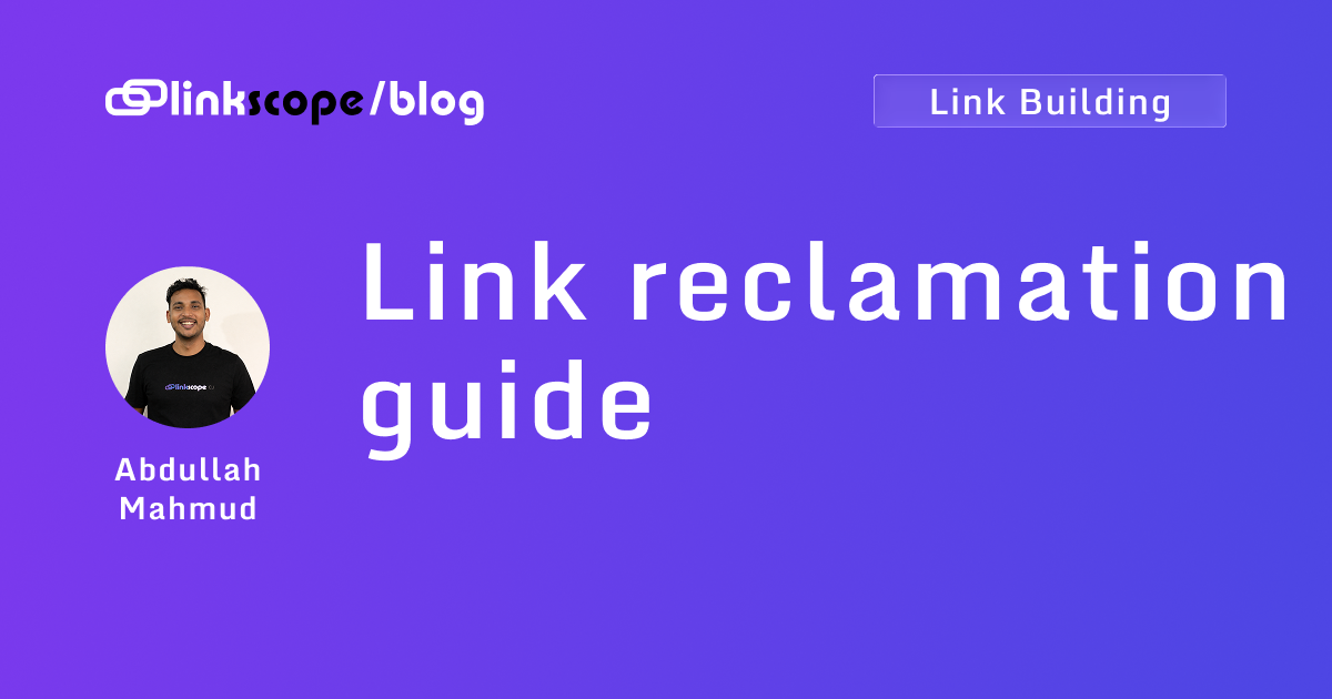 Link reclamation guide