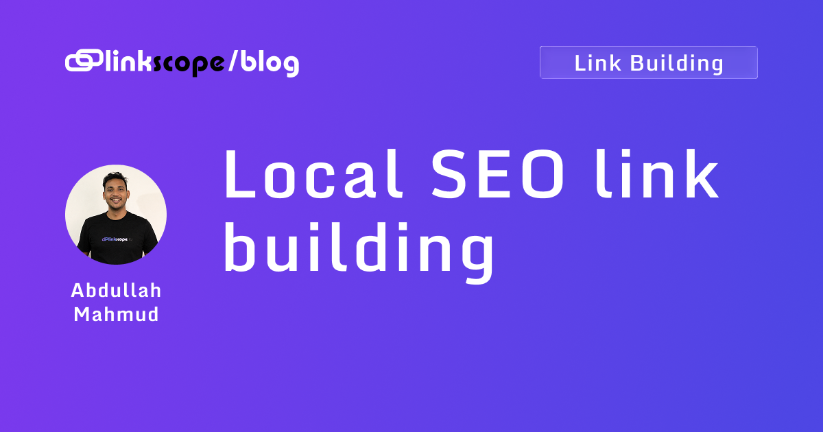 Local SEO link building