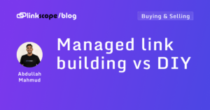 Managed link building vs DIY