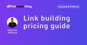 Link building pricing guide