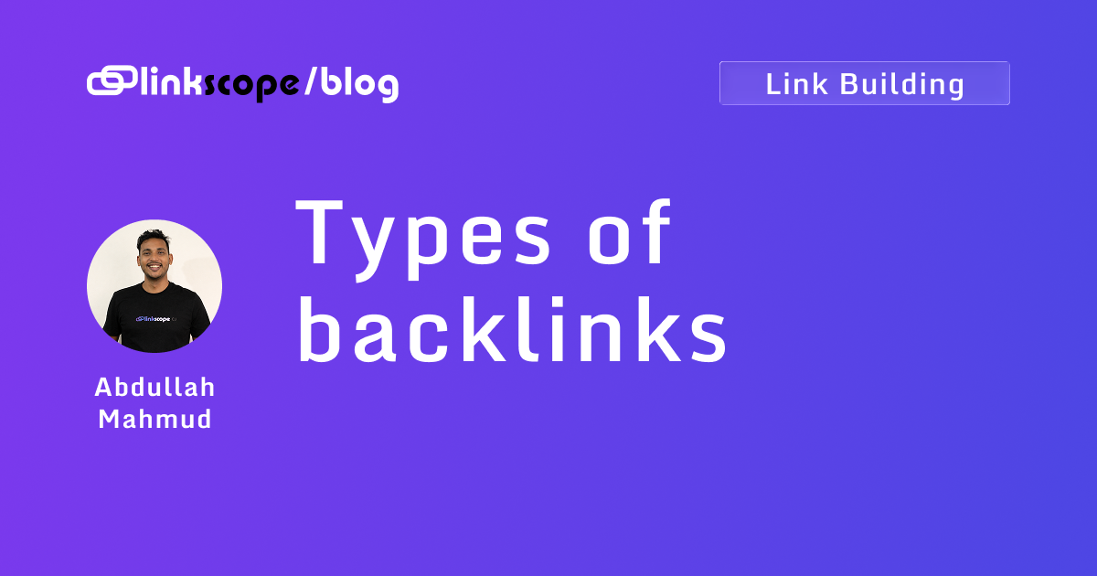 Types of backlinks