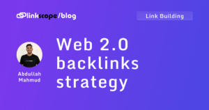 Web 2.0 backlinks strategy