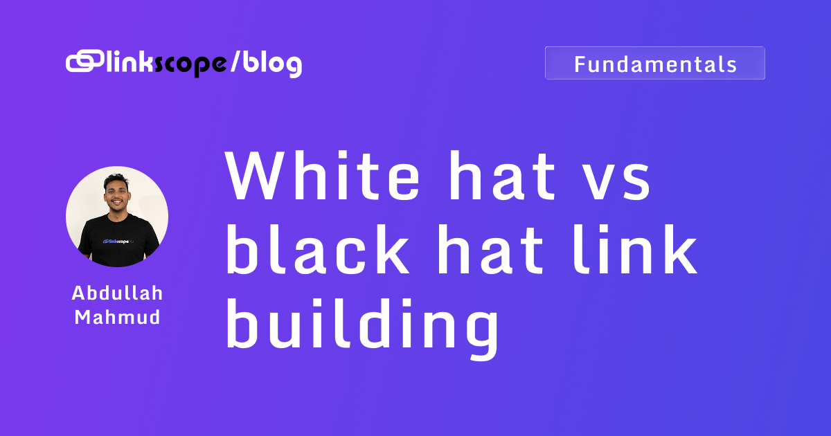 White hat vs black hat link building