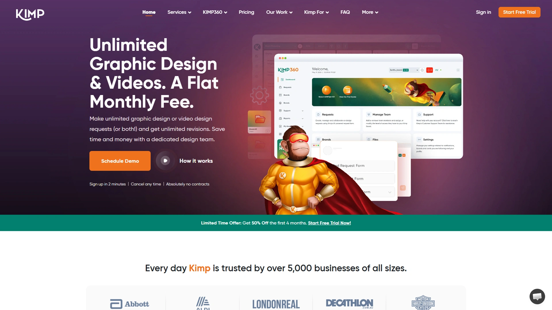 Kimp creative as a service platform