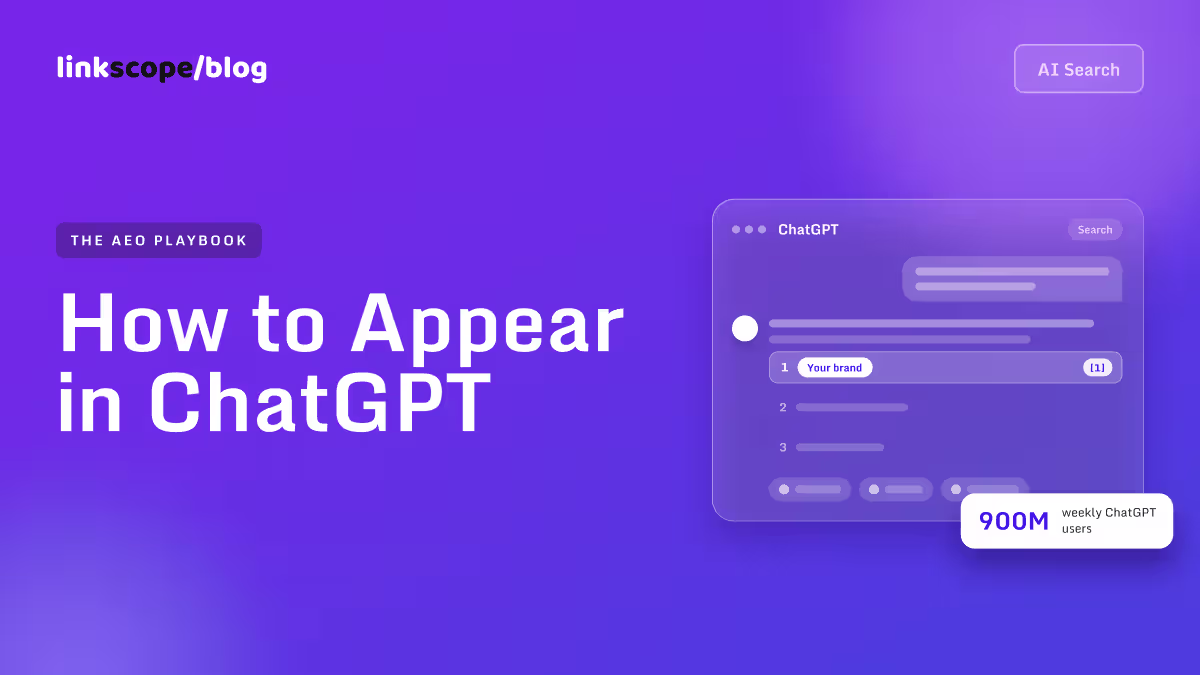 How to Appear in ChatGPT