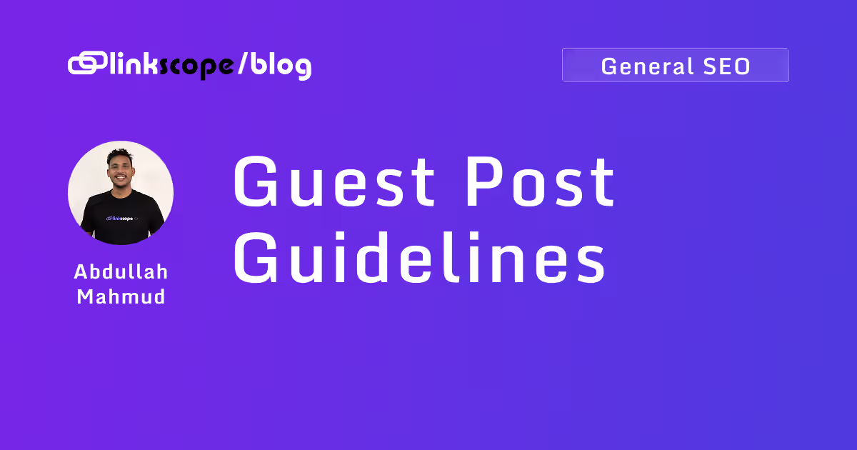 Guest Post Guidelines