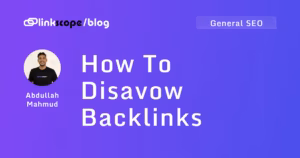 How To Disavow Backlinks