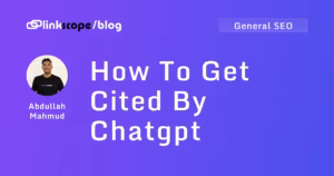 How To Get Cited By Chatgpt
