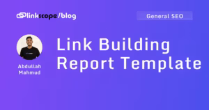 Link Building Report Template