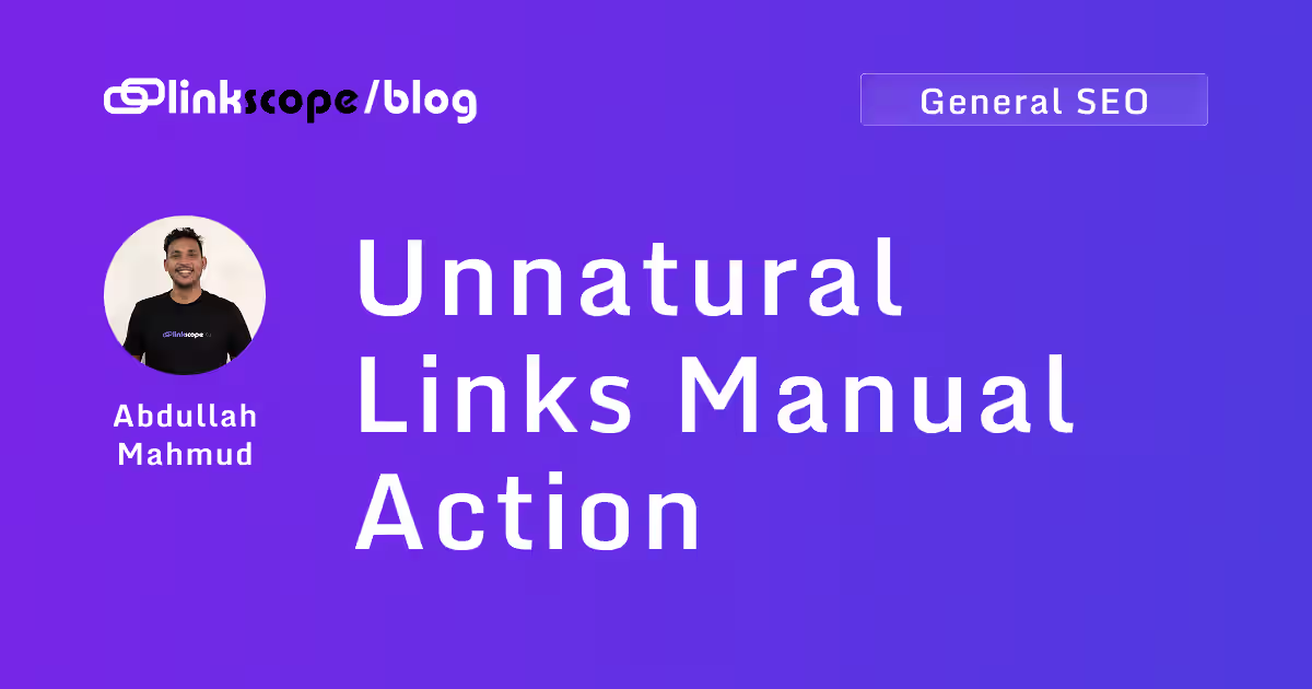 Unnatural Links Manual Action